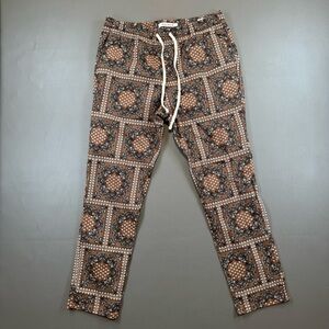 PacSun Slim Fit Brown Bandana Print Jogger Pants Size M